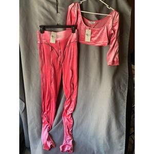 Barbie pink velour set from “So Real.” NWT